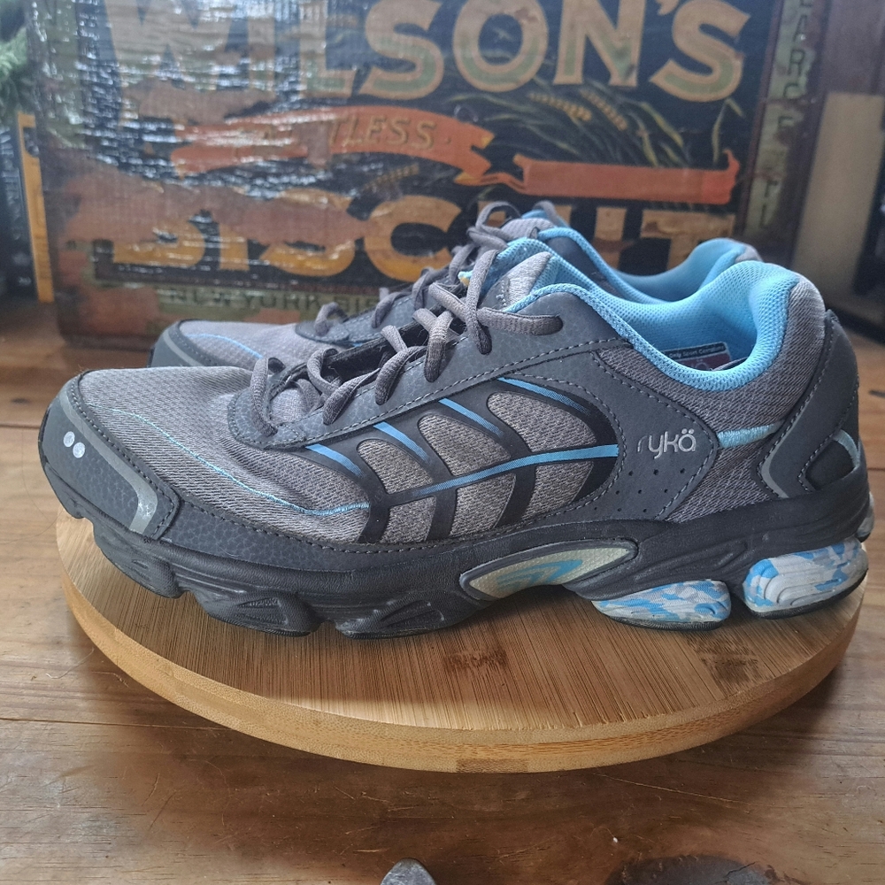 Ryka Ultimate 2 Walking Shoes, Womens 10, Gray Blue Comfort Trail Athletic